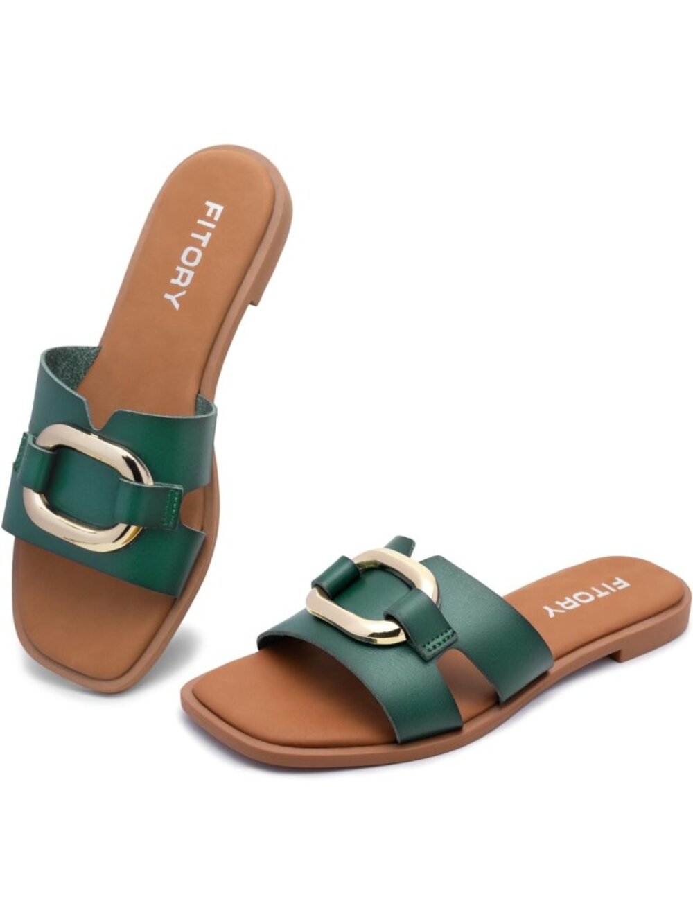 Stylish Women's Flat Slide Sandals, Open Toe Design for Summer Comfort